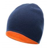 Pletená čepice Martes Billat modro-oranžová