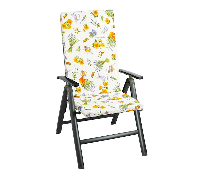 Bellatex Sedák na zahradní židli, Levandule - 47x115 cm