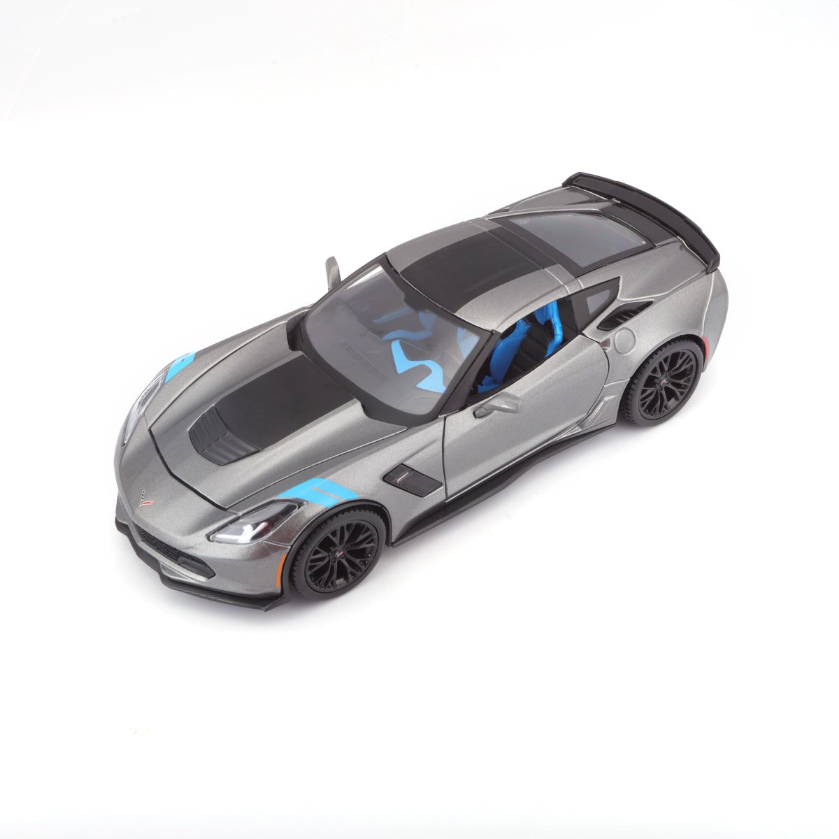 Maisto Corvette Grand Sport 2017, metal šedá, 1:24