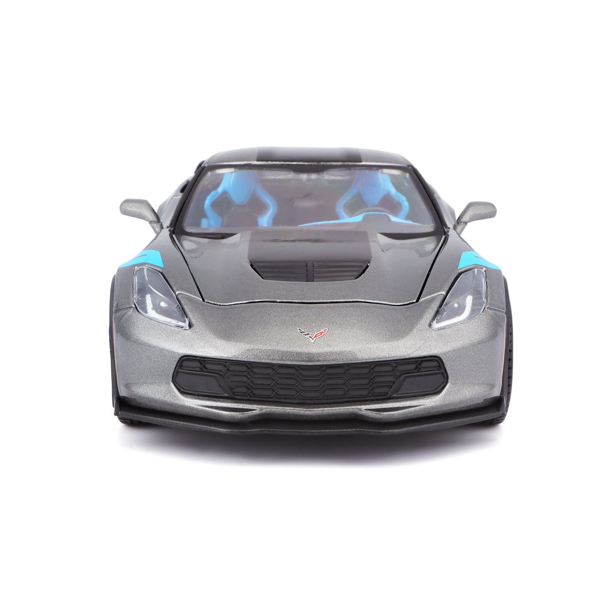Maisto Corvette Grand Sport 2017, metal šedá, 1:24