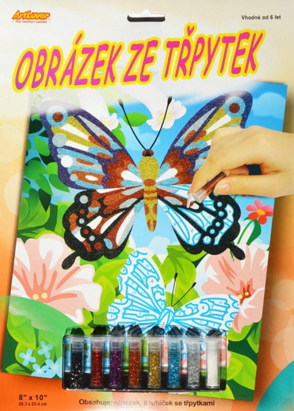 ArtLover obrázek ze třpytek - Motýl