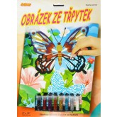 ArtLover obrázek ze třpytek  - Motýl