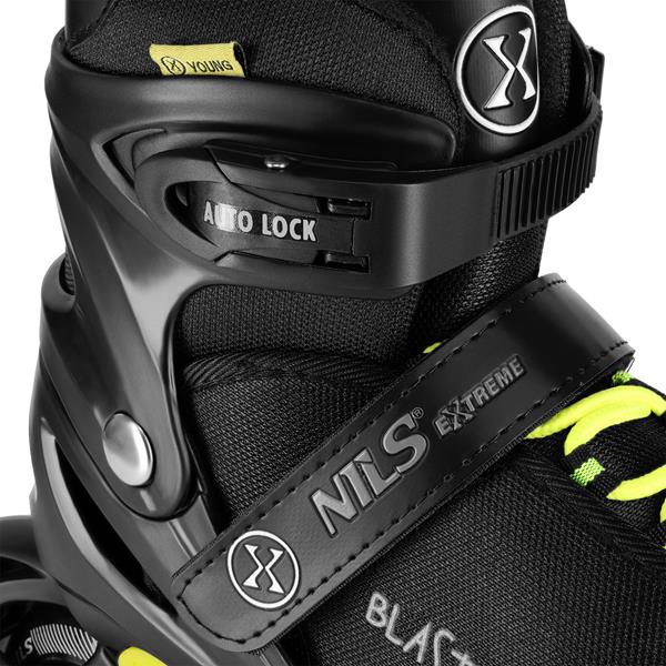 Kolečkové brusle NILS Extreme NA18168A Blaster černé vel.L (39-42)