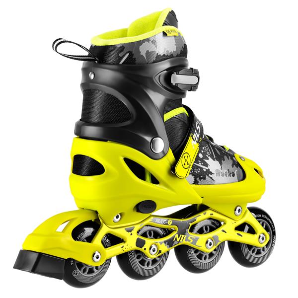 Kolečkové brusle NILS Extreme NA18137A Rocko žluté vel.S (31-34)