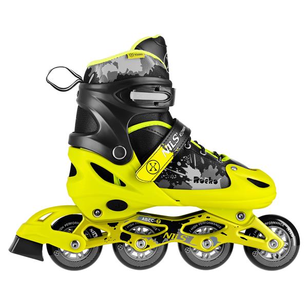 Kolečkové brusle NILS Extreme NA18137A Rocko žluté vel.S (31-34)