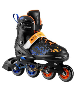 Kolečkové brusle NILS Extreme NH18190A 2v1 Brave modré vel.L (39-43)