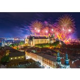 Castorland puzzle Ohňostroj nad hradem Wawel, Polsko 500 dílků