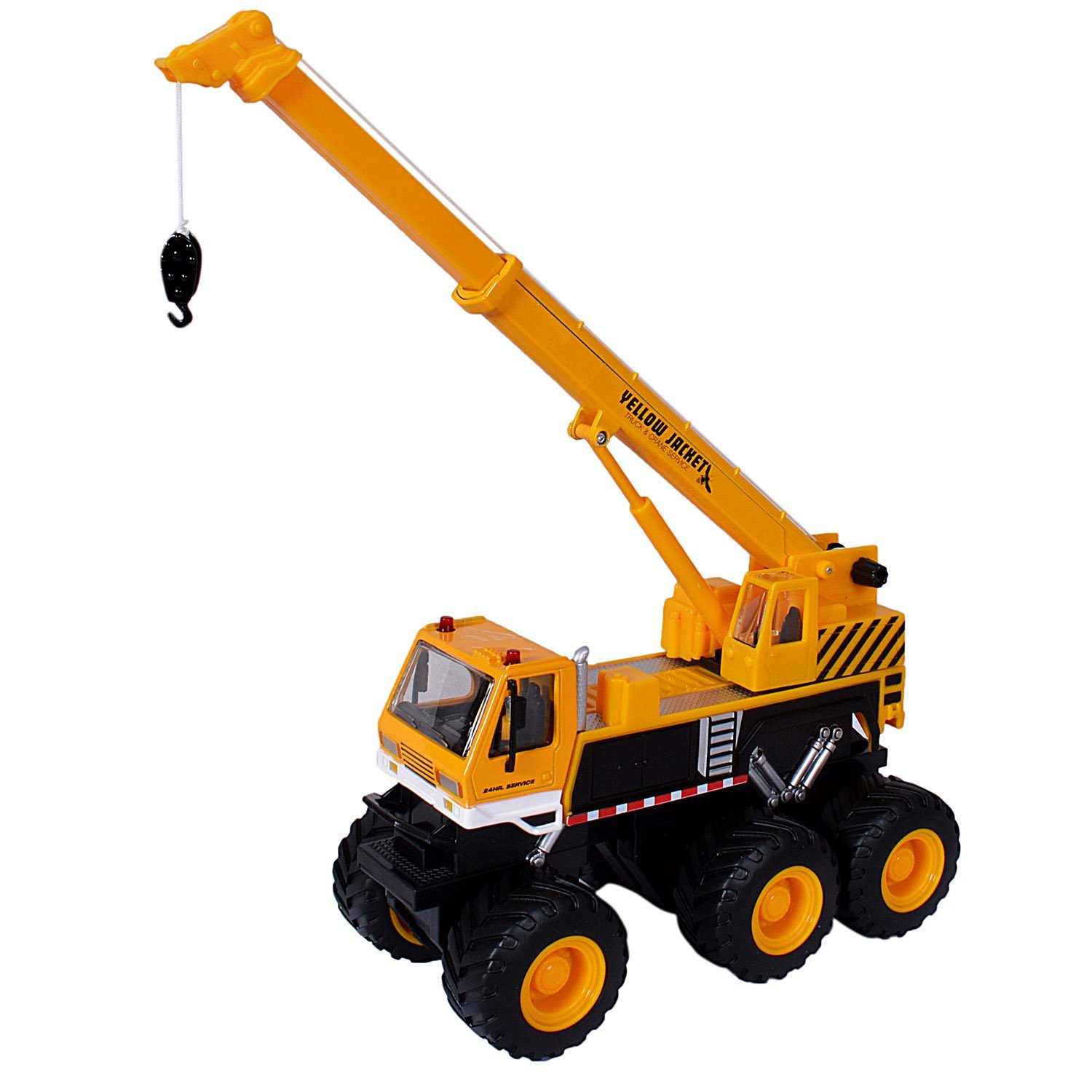 Maisto Builder Zone Quarry monsters, jeřáb, oranžový 1:32