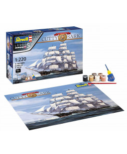 Revell GiftSet loď 05430 Cutty Sark 150th Anniversary (1:220)