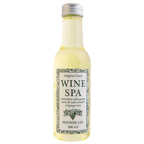 Kosmetika Wine Spa, gel 200 ml, šampon 200 ml a pěna 200 ml