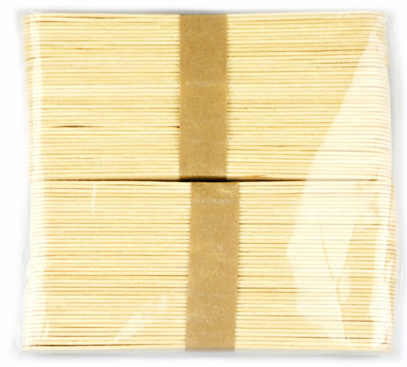 Creatoys Špachtle přírodní 80 ks, 150 x 18 mm