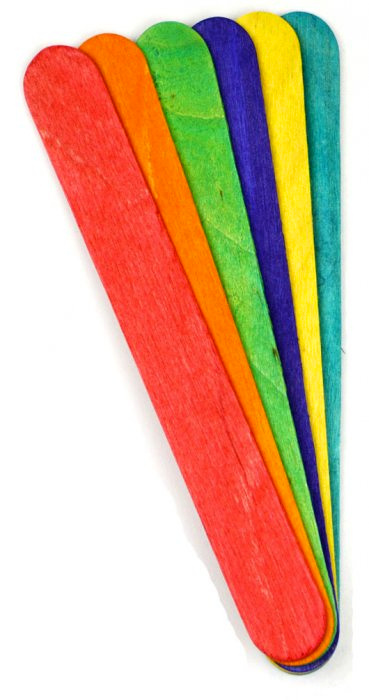 Creatoys Špachtle barevné 80 ks, 150 x 18 mm