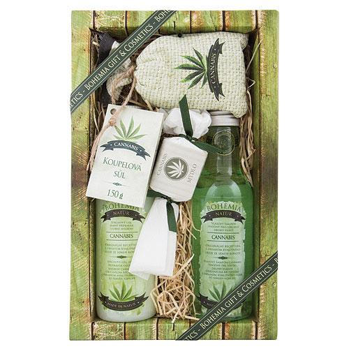 Bohemia Gifts Dárkové balení, botanické kosmetiky, Gel, šampon, sůl a mýdlo