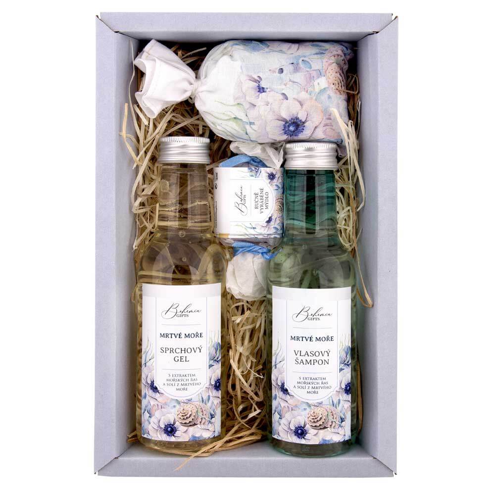 Bohemia Sada Mrtvé moře premium - gel 200ml, šampon 200ml, mýdlo 30g a sůl 150g