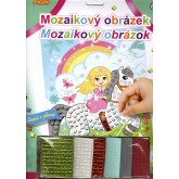 ArtLover mozaikový obrázek - Popelka na koni 20 x 29 cm