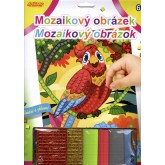 ArtLover mozaikový obrázek - Papoušek 20 x 29 cm