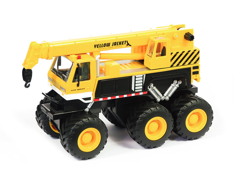 Maisto Builder Zone Quarry monsters, jeřáb, žlutý 1:32