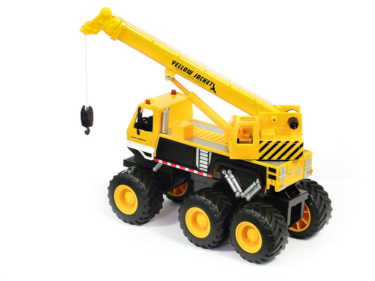 Maisto Builder Zone Quarry monsters, jeřáb, žlutý 1:32