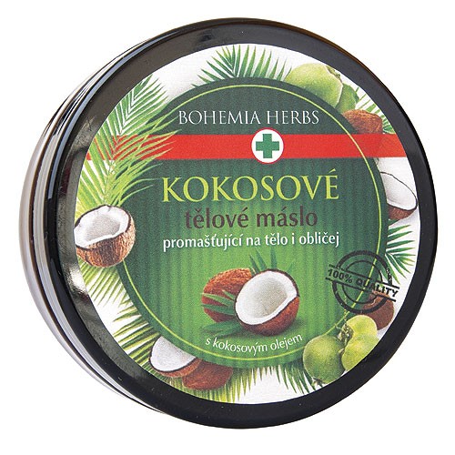 Bohemia Kokosové tělové máslo 200 ml s kokosovým olejem