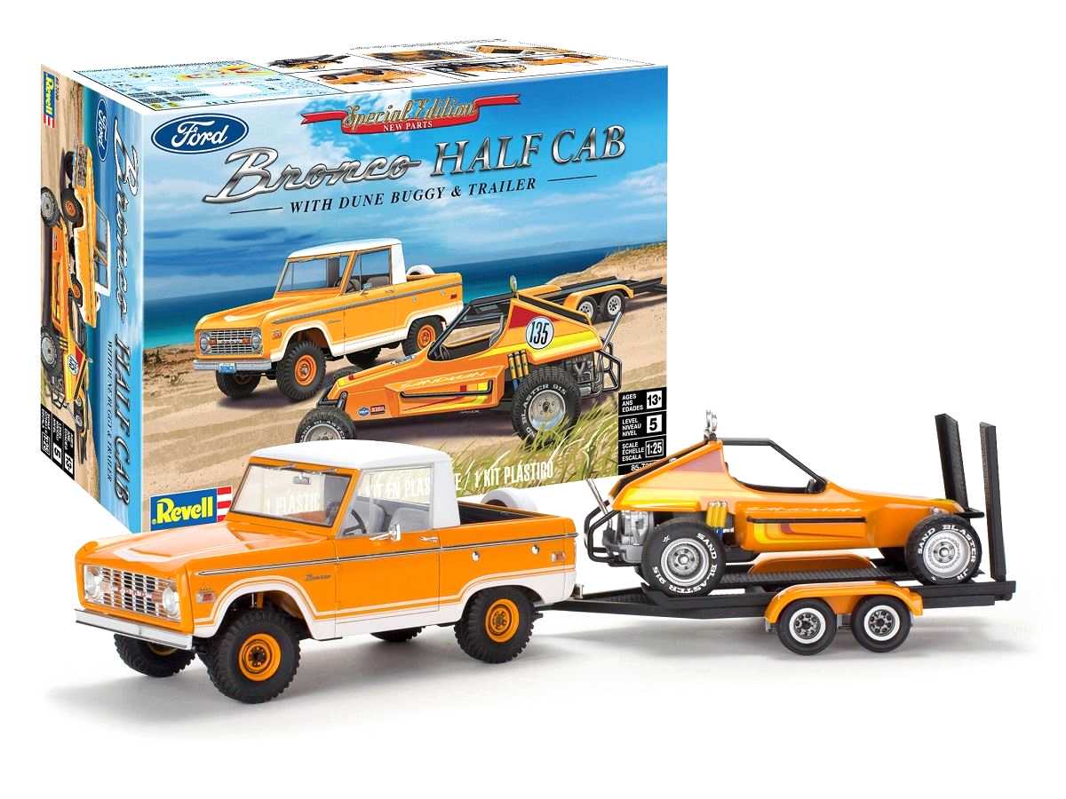 Revell ModelKit MONOGRAM auto 7228 Ford Bronco Half Cab Sandman II (1:25)
