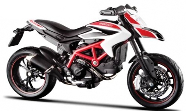 Maisto Ducati Hypermotard SP, Bílá 1:18
