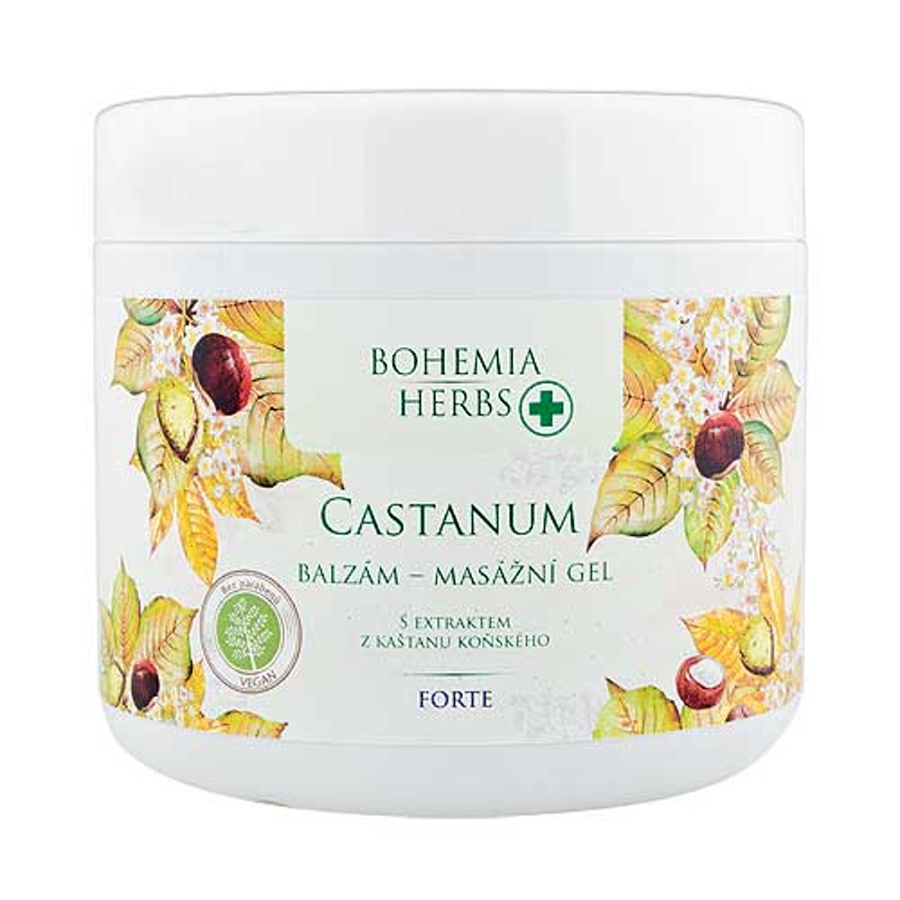 Bohemia Gifts Forte masážní gel s výtažkem z koňského kaštanu 600 ml