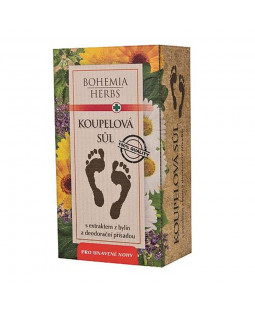Bohemia Herbs Bylinná sůl do koupele 200 g - Pro unavené nohy