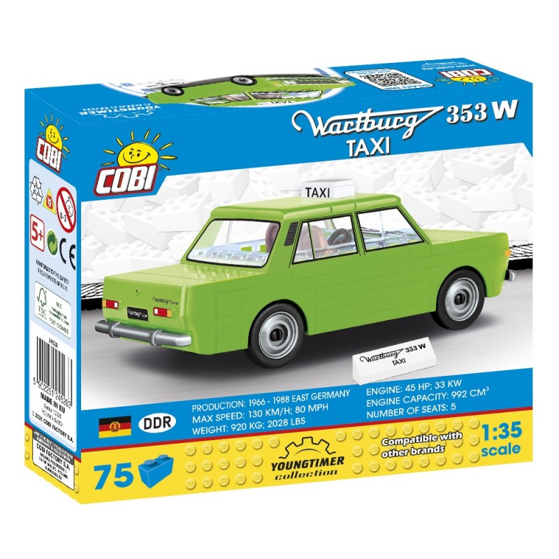 Cobi 24528 WARTBURG 353 Taxi, 1:35, 75 kostek