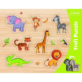 Dětské deskové puzzle Safari, 37x29cm