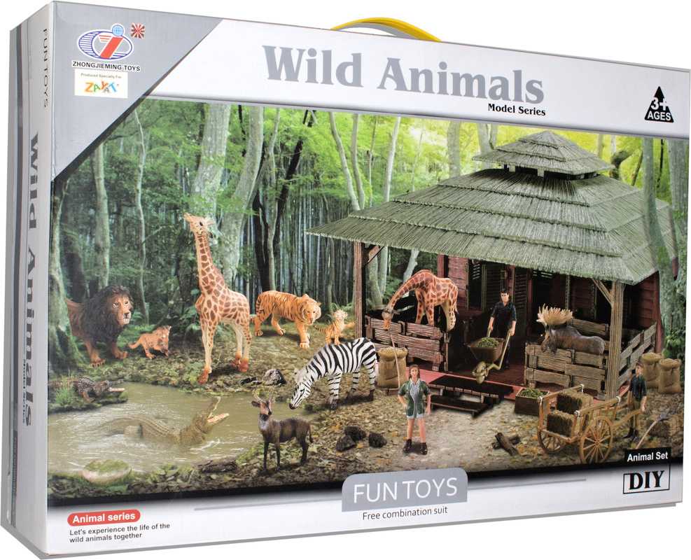 Velká sada zvířátek ze ZOO s doplňky