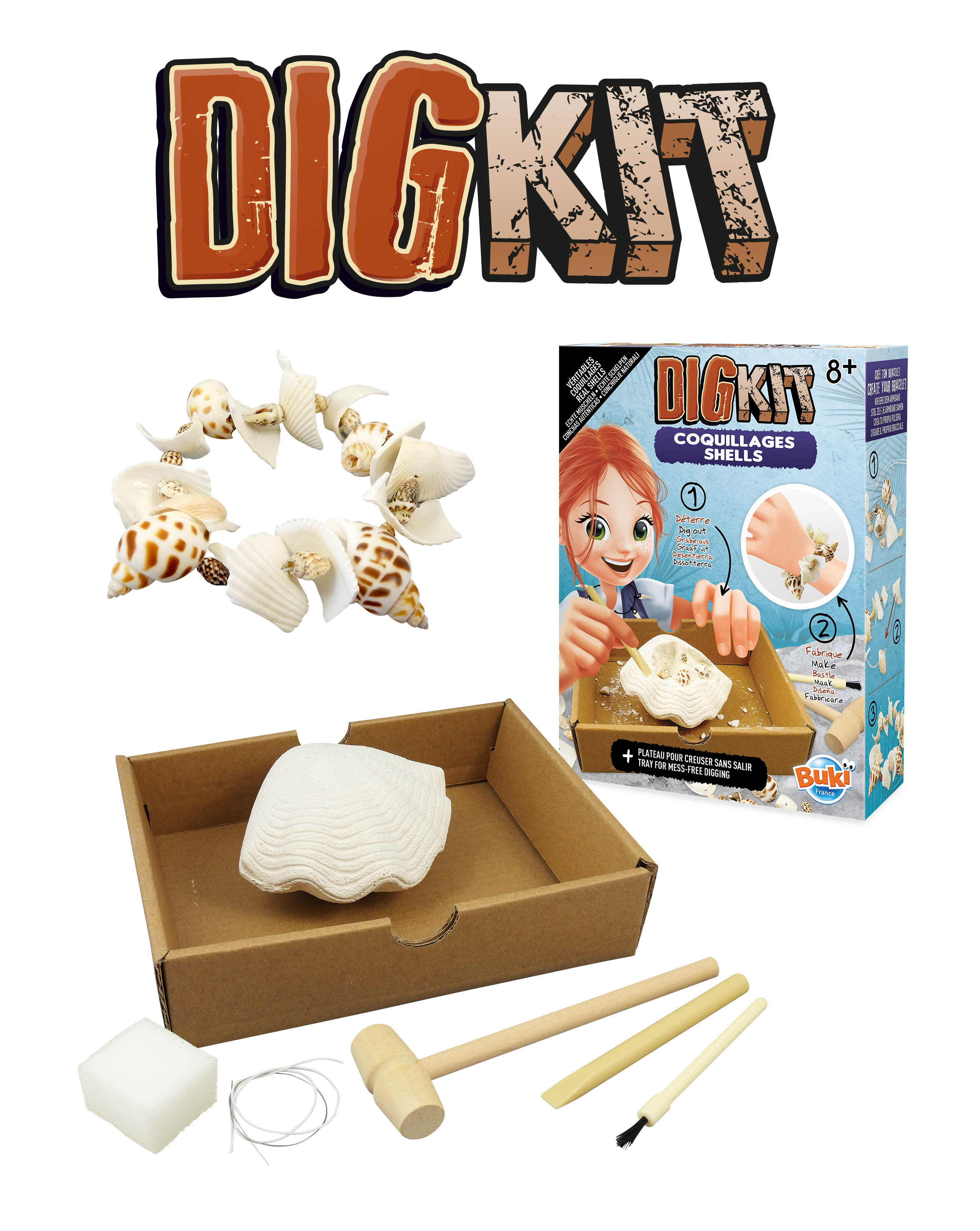 BUKI DIGKIT vykopávka mořské mušle