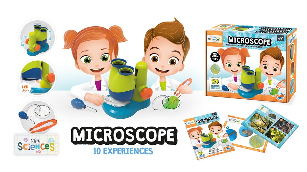 BUKI MiniScience Mikroskop Stereo 10x zoom