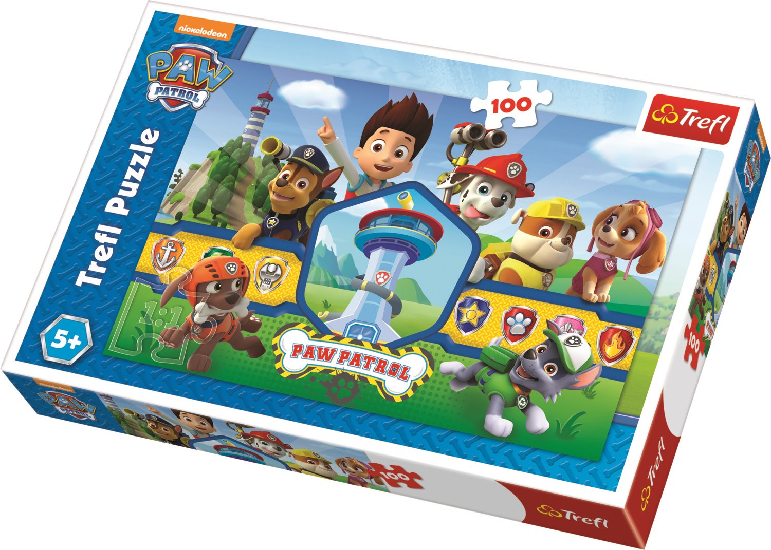 Trefl Puzzle 100 dílků, Tlapková patrola, Tým hrdinů