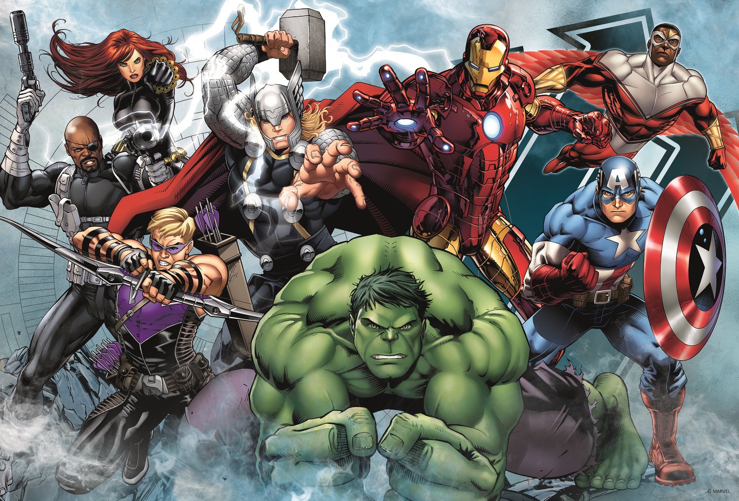 Trefl Puzzle 100 dílků - Avengers, Do akce