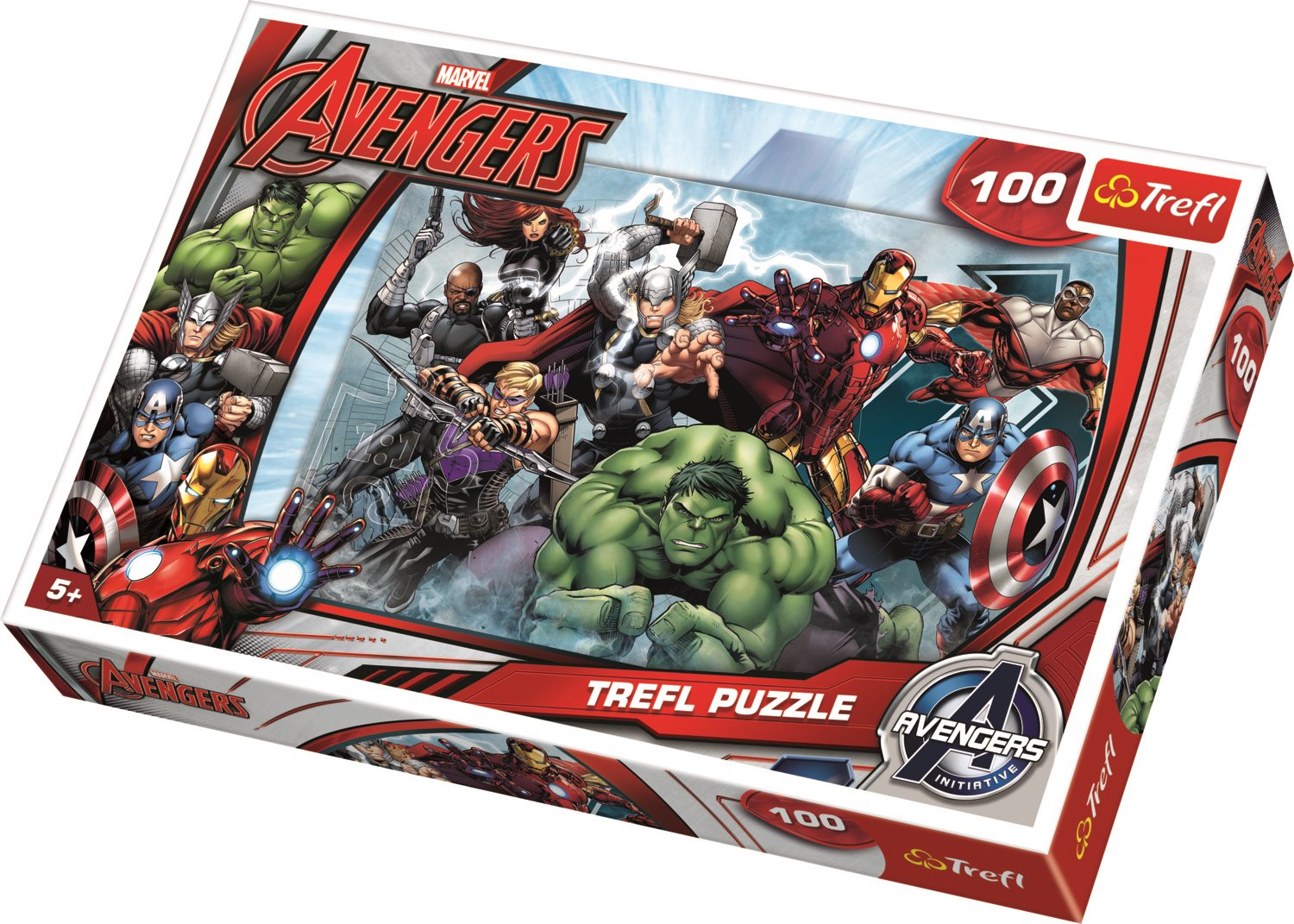Trefl Puzzle 100 dílků - Avengers, Do akce