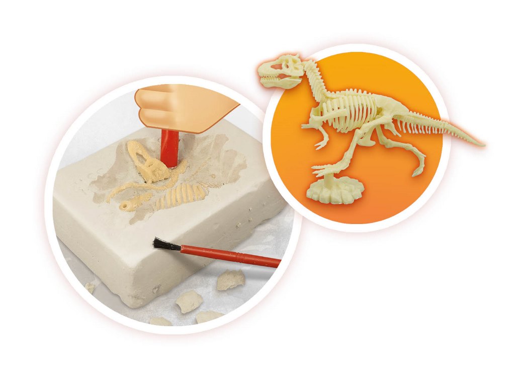 BUKI Vulkán a vykopávka dinosaura