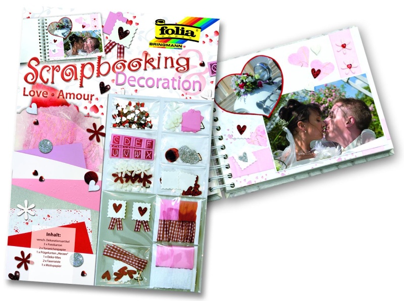 Folia Sada na scrapbooking- láska