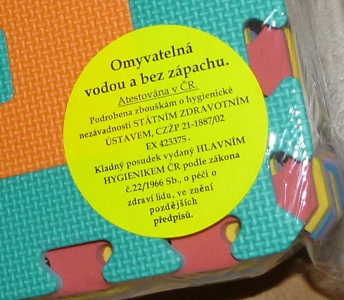 Pěnový koberec Dopravní prostředky 10 dílů, 30 x 30 cm