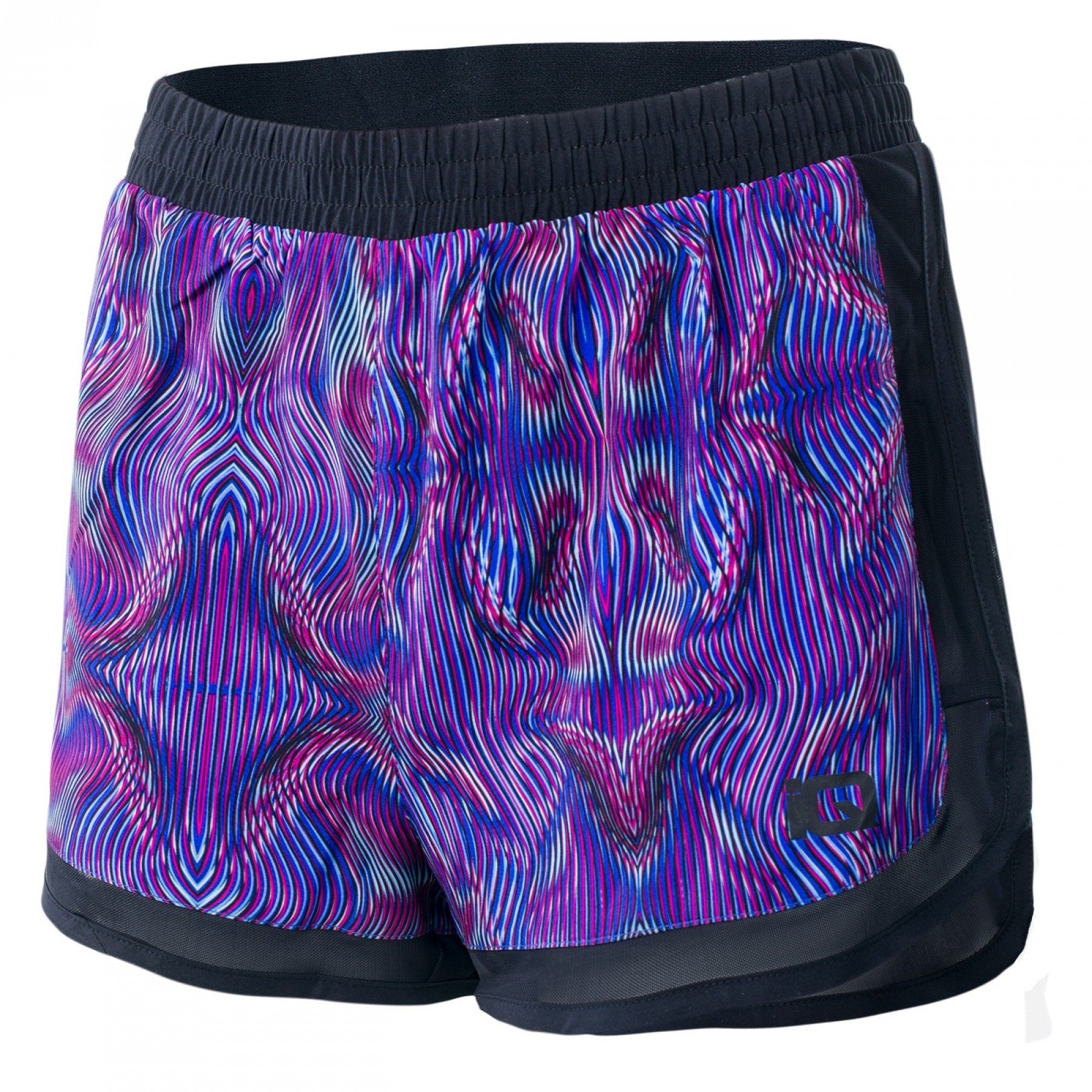 IQ DIGRA Dámské kraťasy blue optic print/black, Velikost S