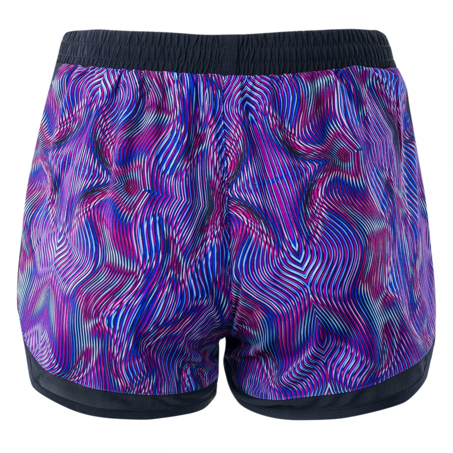 IQ DIGRA Dámské kraťasy blue optic print/black, Velikost S