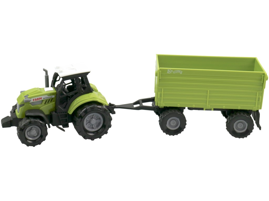 MaDe Traktor s vlečkou, se světlem a zvukem, volná kola