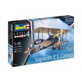 Revell ModelKit letadlo, 100 Years RAF Sopwith F.1 Camel