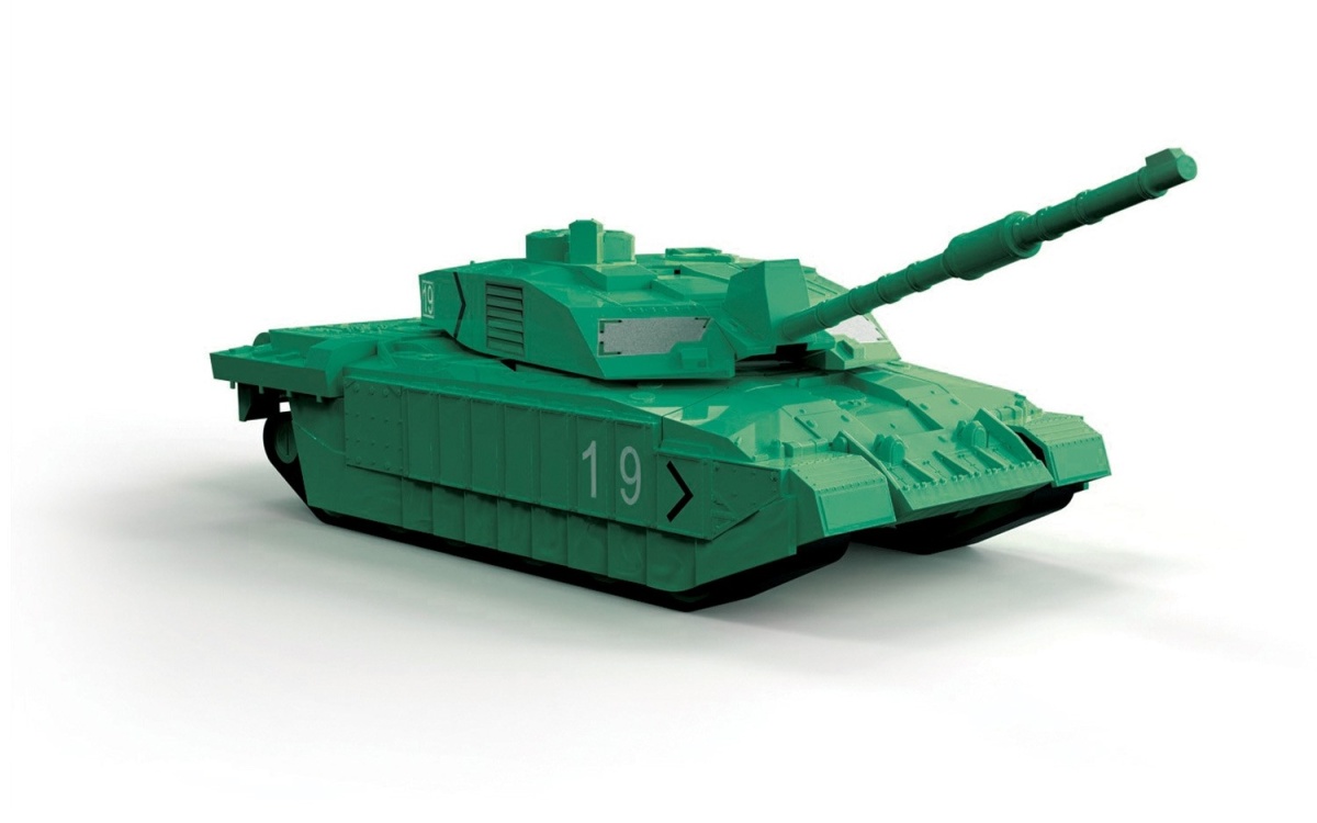 Airfix Quick Bulid J6022 Challenger Tank, Zelený