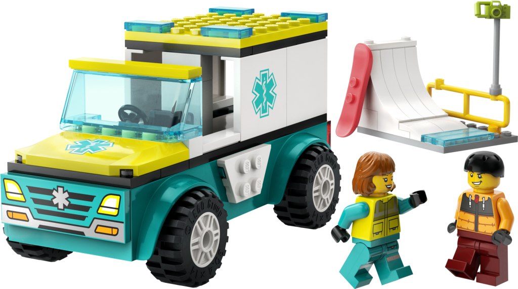LEGO City 60403 Sanitka a snowboardista
