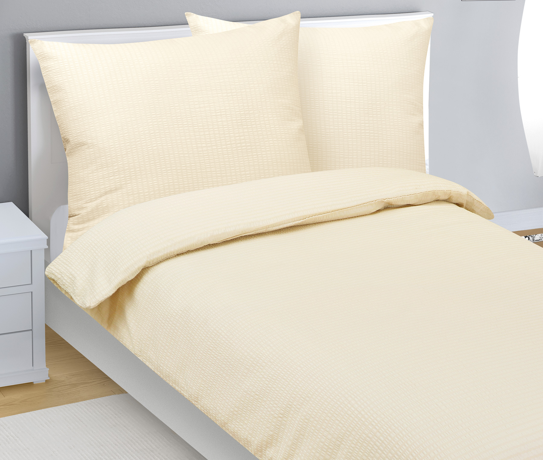 Bellatex Povlečení krep, Béžová uni - 140x220, 70x90 cm