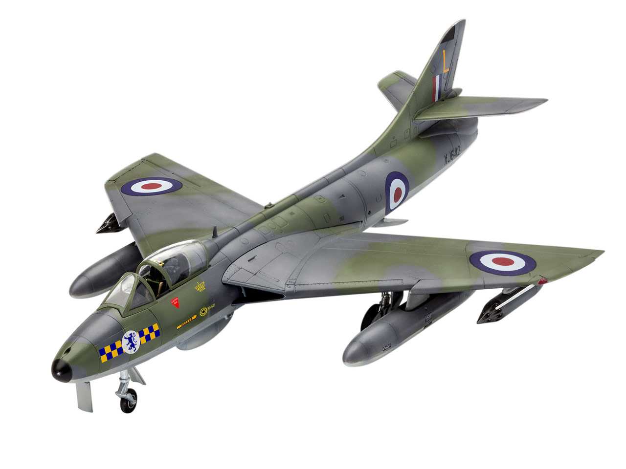 Revell ModelKit letadlo, 100 Years RAF Hawker Hunter FGA.9 (1:72)