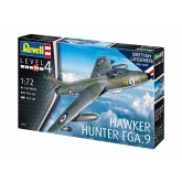 Revell ModelKit letadlo, 100 Years RAF Hawker Hunter FGA.9 (1:72)