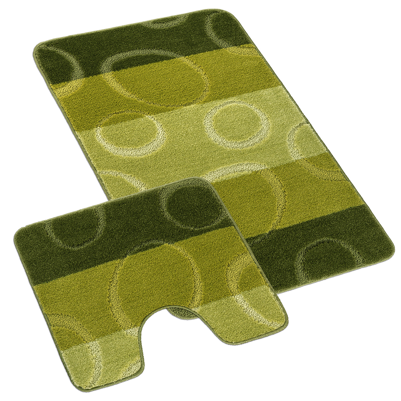 Bellatex Koupelnová sada BANY Elipsa zelená - sada 60x100, 60x50 cm