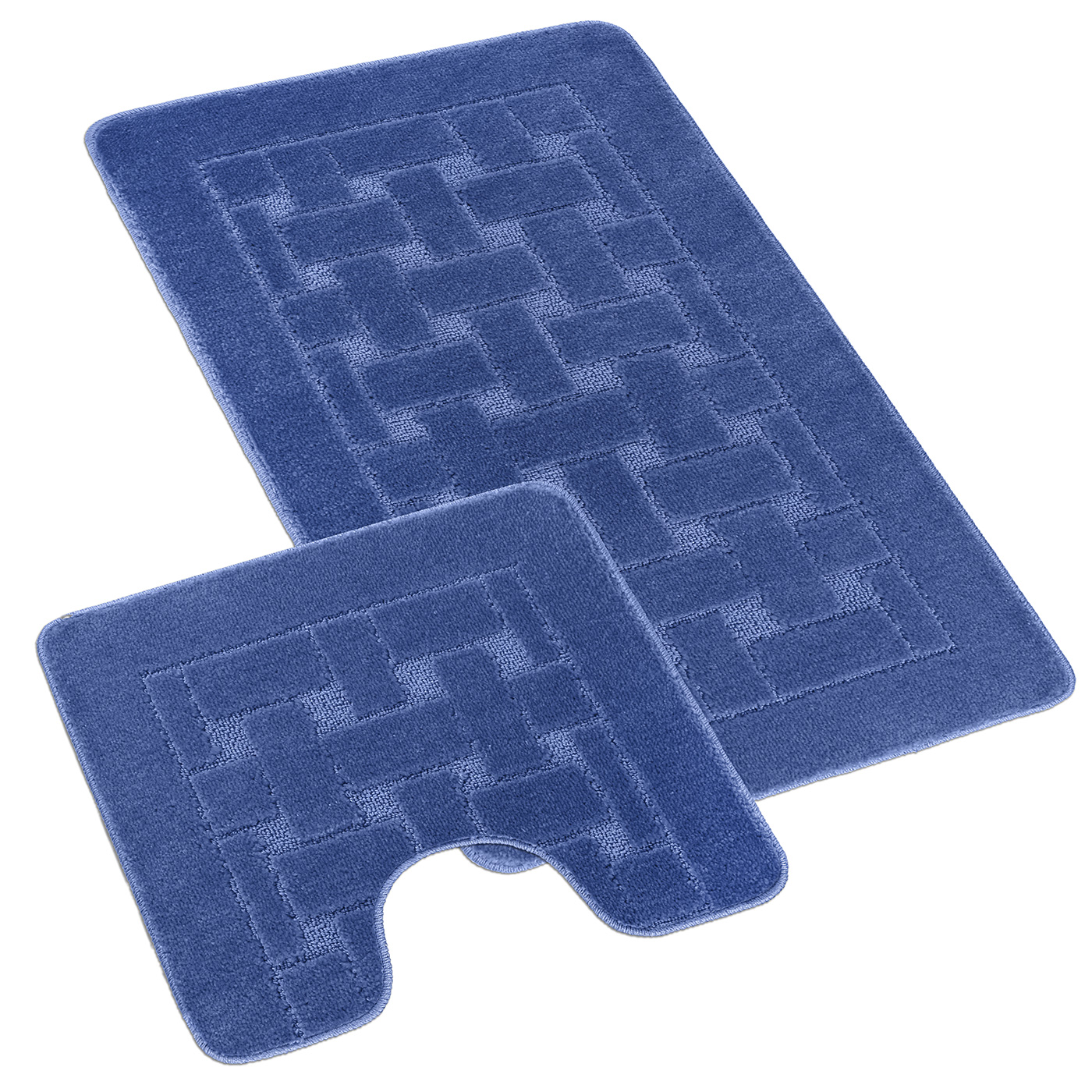 Bellatex kouplenová sada BANY Obdélník modrý - sada 60x100, 60x50cm