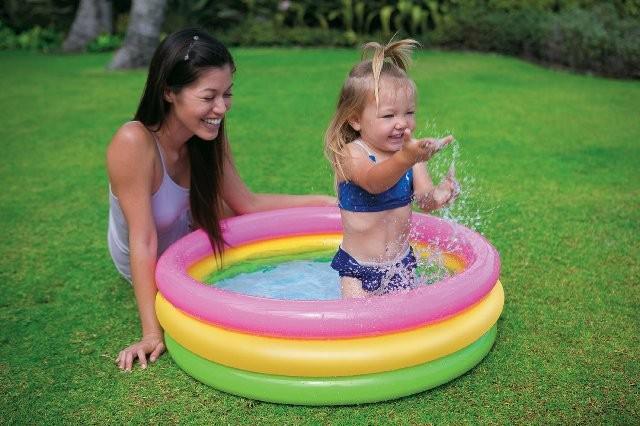 INTEX Kulatý dětský bazén Soft Dno 86x25 cm